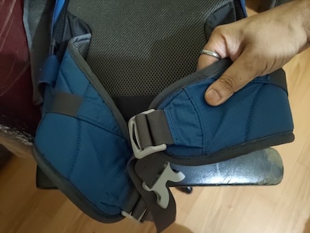 backpack padded hip belts
