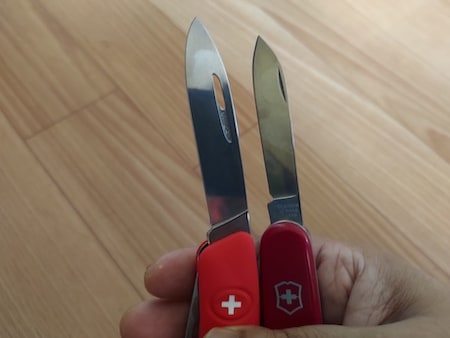 Swiza and SAK knife blades